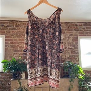 3 for $15 Boho Cold-Shoulder Tunic
